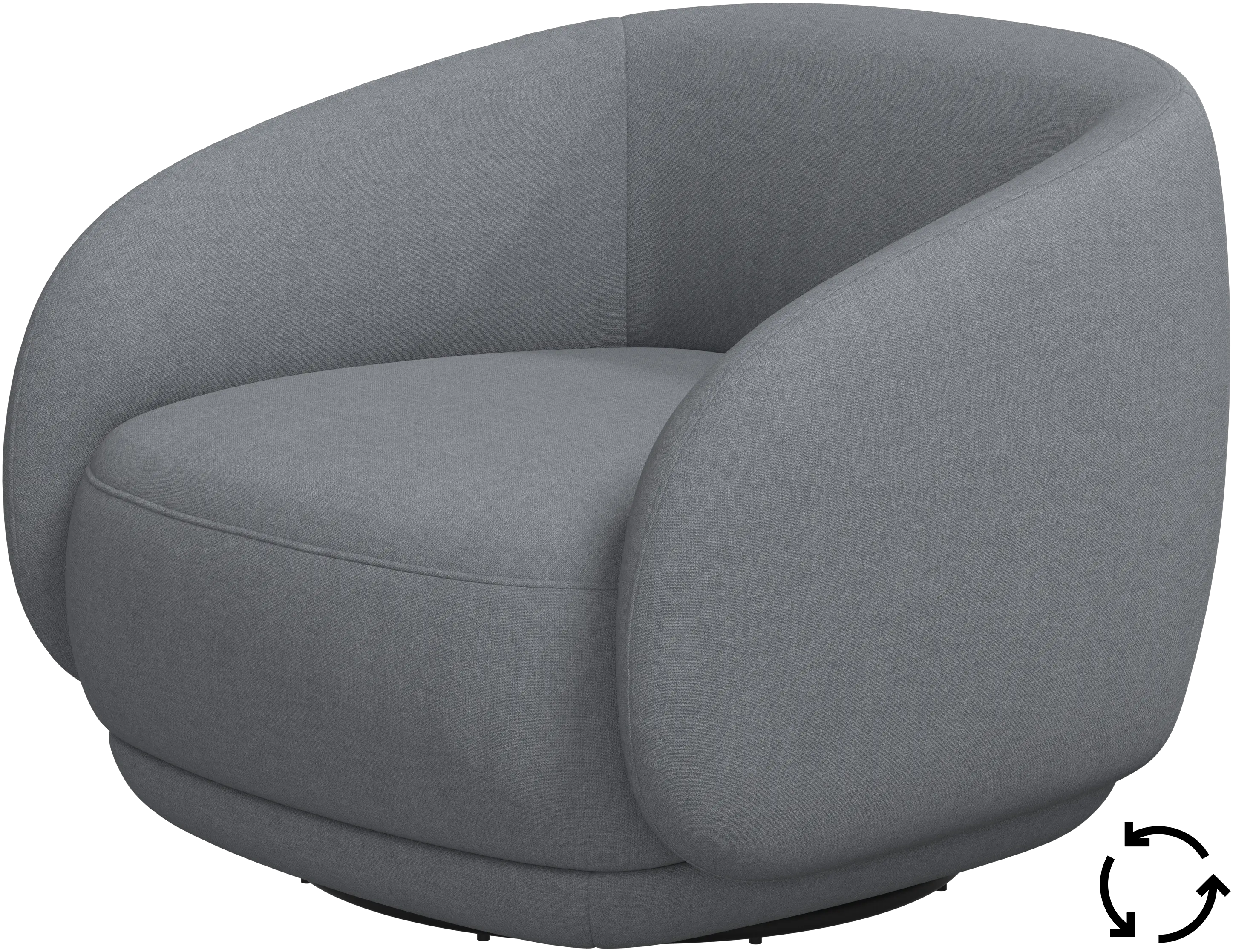 Bolzano armchair with swivel function